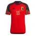 Camiseta Bélgica Yannick Carrasco #11 Primera Equipación Mundial 2022 manga corta